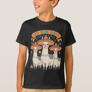 Llama Funny Cinco De Mayo Fiesta Party T-Shirt