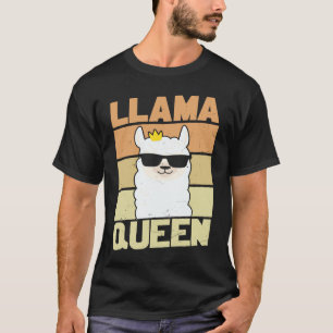 Llama Funny Cute Retro Style Alpaca Graphic Plus T-Shirt