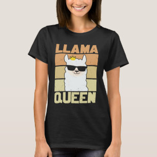 Llama Funny Cute Retro Style Alpaca Graphic Plus T-Shirt