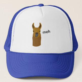 Llama Funny Face Trucker Hat