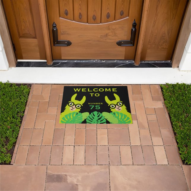 llama Funny Novelty Doormat (Outdoor)