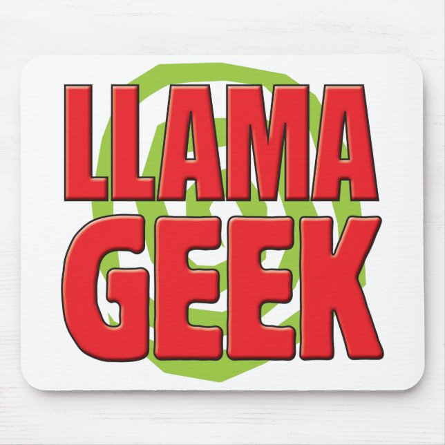 LLama Geek Mouse Pad (Front)