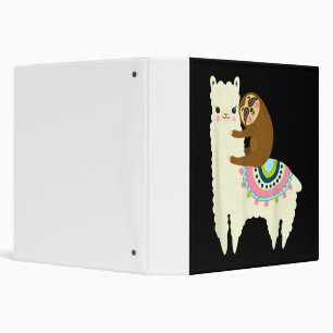 Llama Gift   Cute Llama & Sloth, Best Friends Binder