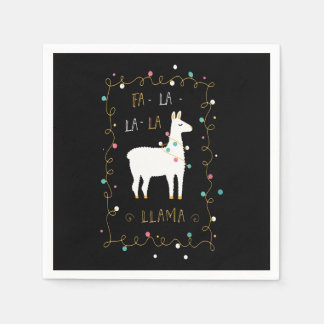 Llama Gift | Llama Sing Funny Napkin