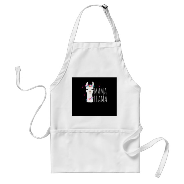Llama Gift | Mama Llama Standard Apron (Front)