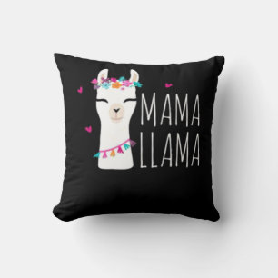 Llama Gift   Mama Llama Throw Pillow