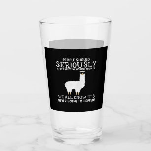 Llama Gift   People should seriously Glass