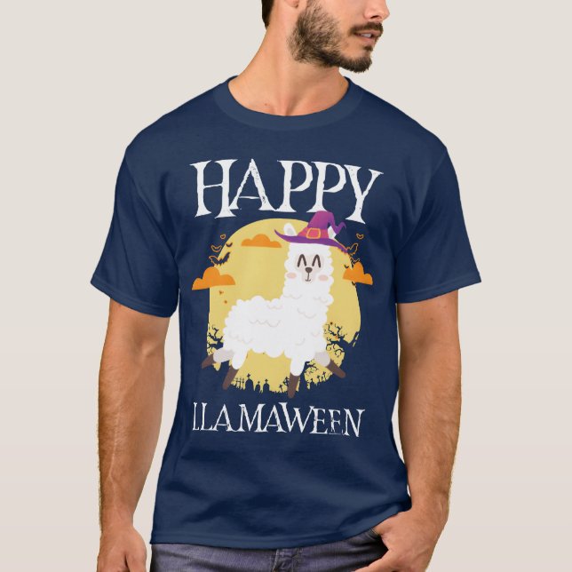 Llama Halloween Costume Llama Halloween friends T-Shirt (Front)