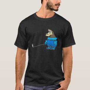 Llama Hockey Alpaca Sturdy Animal Lover T-Shirt