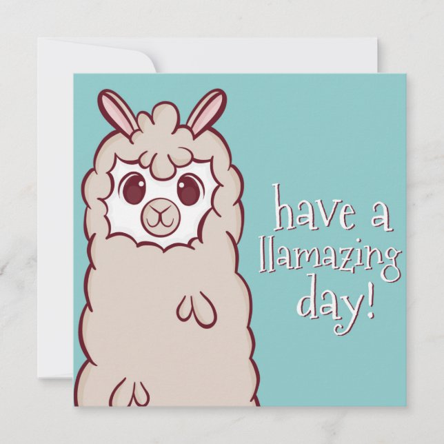 Llama Holiday Card (Front)