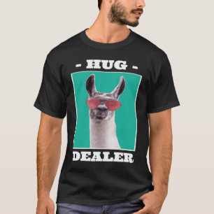 Llama Hug Dealer Llama Sunglasses Animal Lama T-Shirt