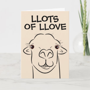 LLAMA I LOVE YOU GREETING CARDS