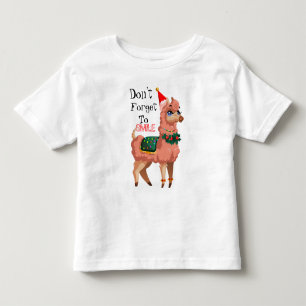 llama in Christmas    Toddler T-shirt