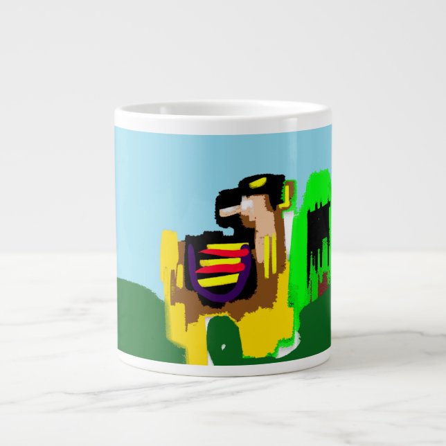 Llama joy  large coffee mug (Front)