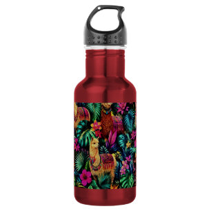 Llama Jungle Dreams Seamless Surface Pattern 532 Ml Water Bottle