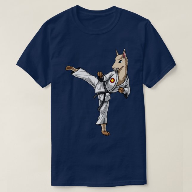 Llama Karate T-Shirt (Design Front)