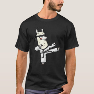Llama Karate Teacher Taekwondo Sensei Lover  Idea  T-Shirt
