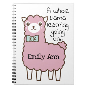 Llama Learning Quote Notebook
