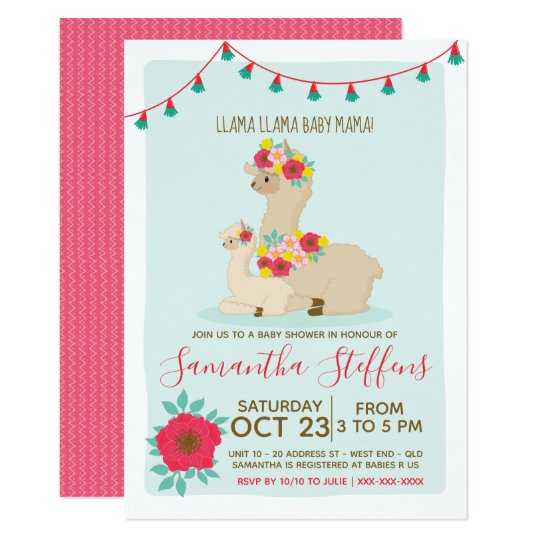 llama baby shower