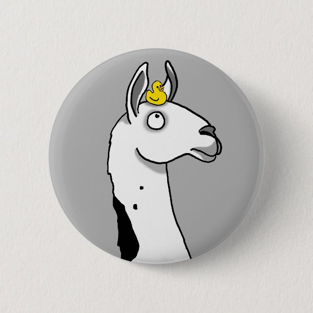 Llama Llama ...duck? 2 Inch Round Button (Front)