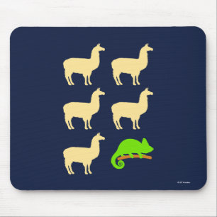 Llama Llama Llama Llama Llama Chameleon Mouse Pad