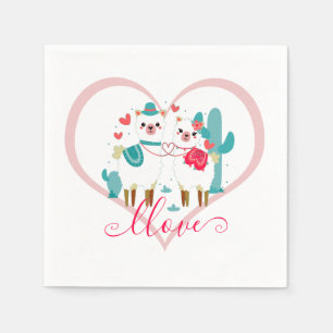 Llama Llove  Napkin