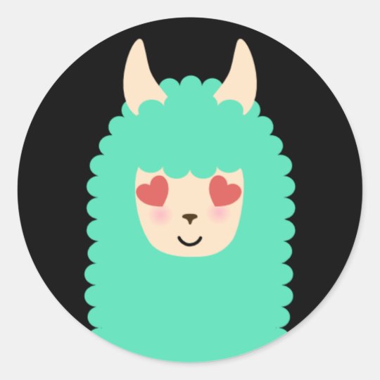 Llama Love Emoji Stickers