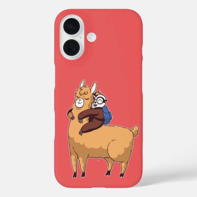 Llama Love Hug Case-Mate iPhone Case (Back)