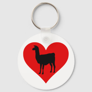 Llama Love Keychain