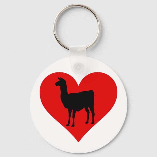 Llama Love Keychain (Front)