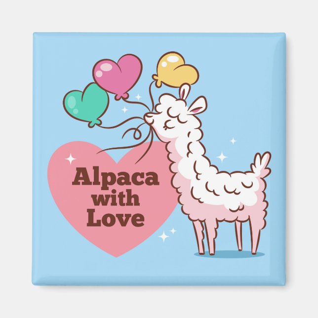 Llama Love Magnet (Front)