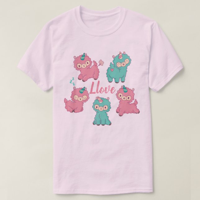 Llama Love T-Shirt (Design Front)