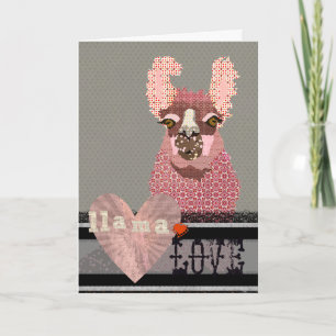 Llama Love Valentine Holiday Card