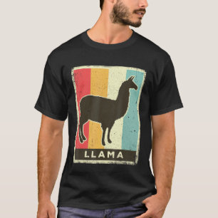 Llama Lover Vintage Retro Poster Animal T-Shirt