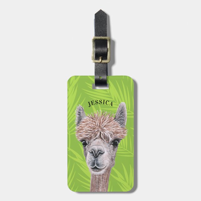 Llama Luggage Tags (Front Vertical)