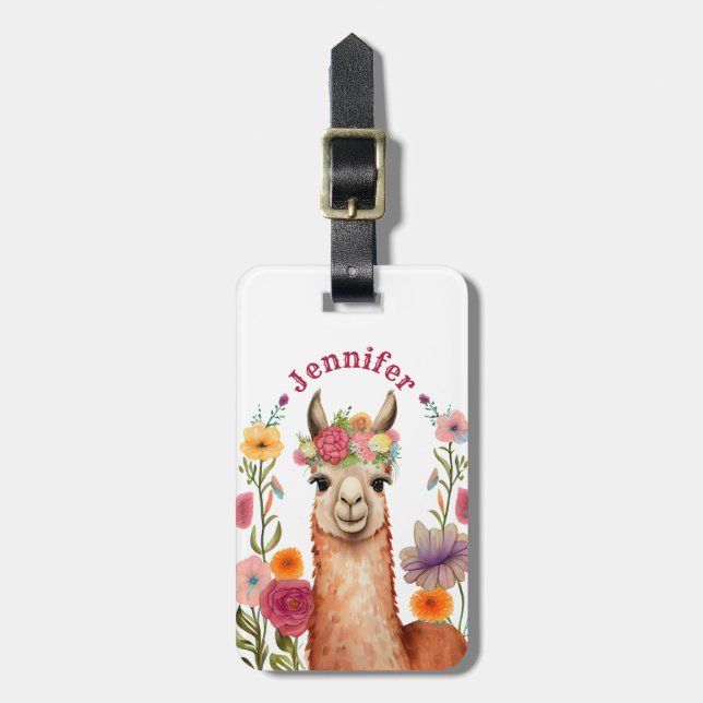 Llama Luggage Tags (Front Vertical)