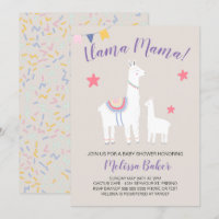 Llama Mama Baby Llama Cute Baby Shower