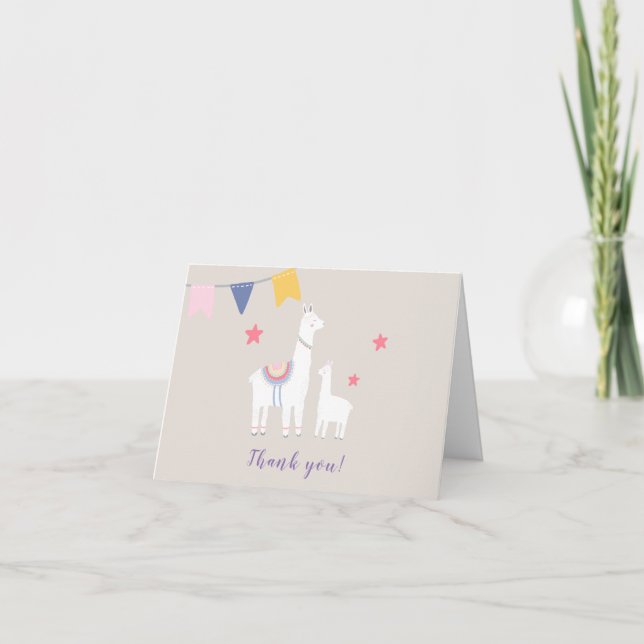 Llama Mama Baby shower Merci (Devant)
