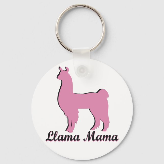Llama Mama Keychain (Front)