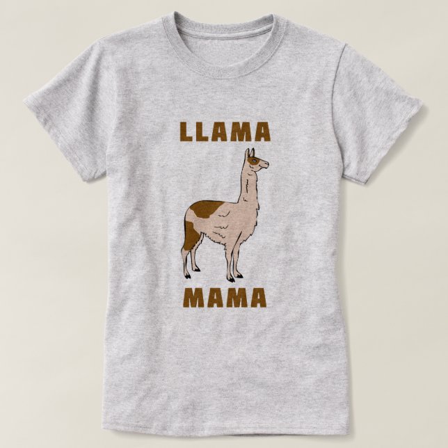Llama Mama T-Shirt (Design Front)
