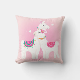 llama mama throw pillow