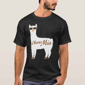 Llama Mia Mama Mia Best Gift For Alpaca Lovers T-Shirt