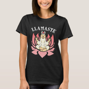 Llama Mom Shirt Mothers Day Yoga Namaste Llamaste