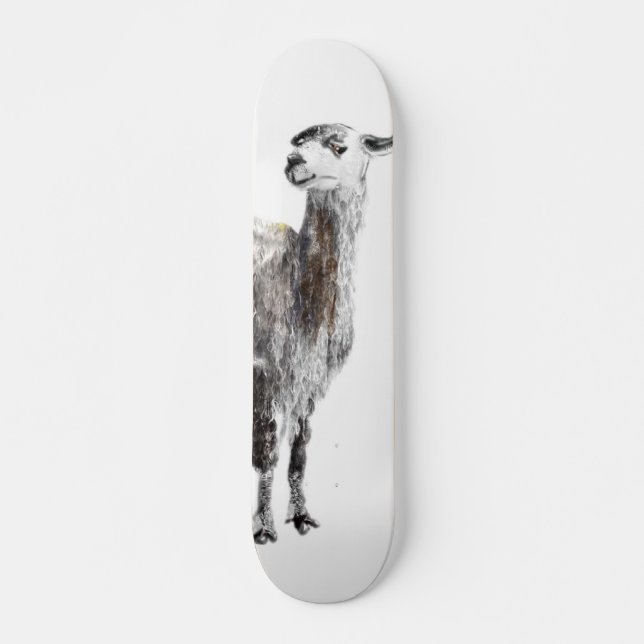 Llama not your mama skateboard (Front)