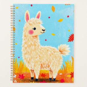 Llama on an Autumn Day Planner