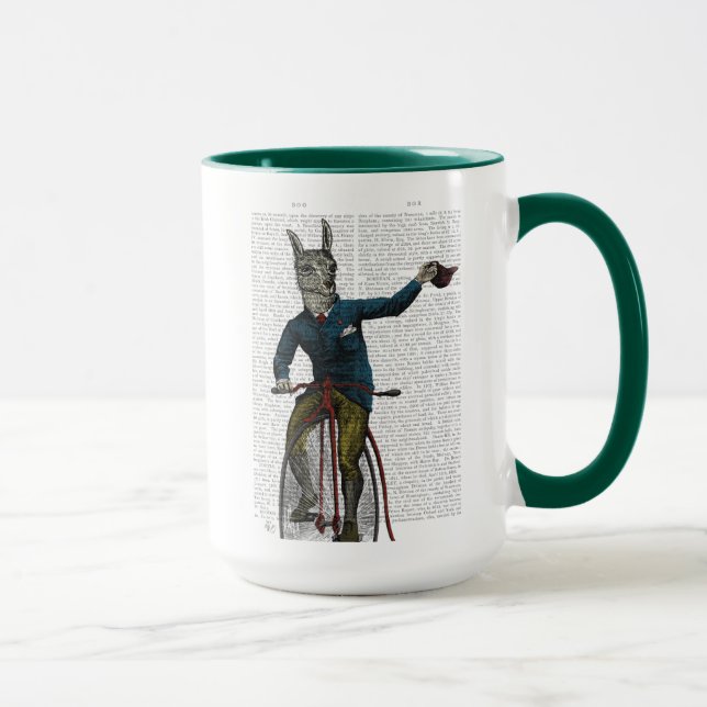 Llama on Bike Mug (Right)