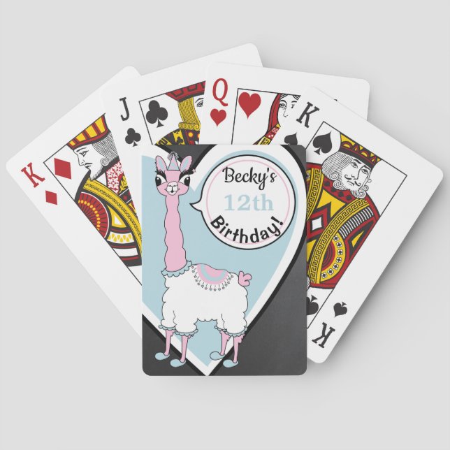 Llama Pajama Playing Cards (Back)