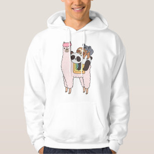 Llama Panda Sloth Koala Sleeping Hoodie