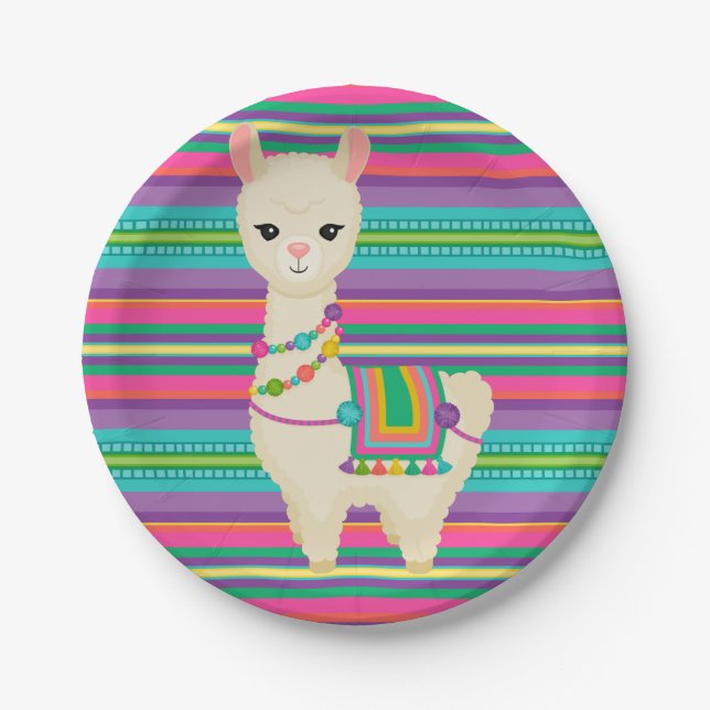 Llama paper plates (Front)