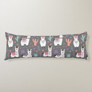 Llama Pattern Body Pillow